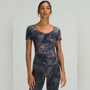 lululemon athletica Tie-Dye Short Sleeve Tee - Black and Gray